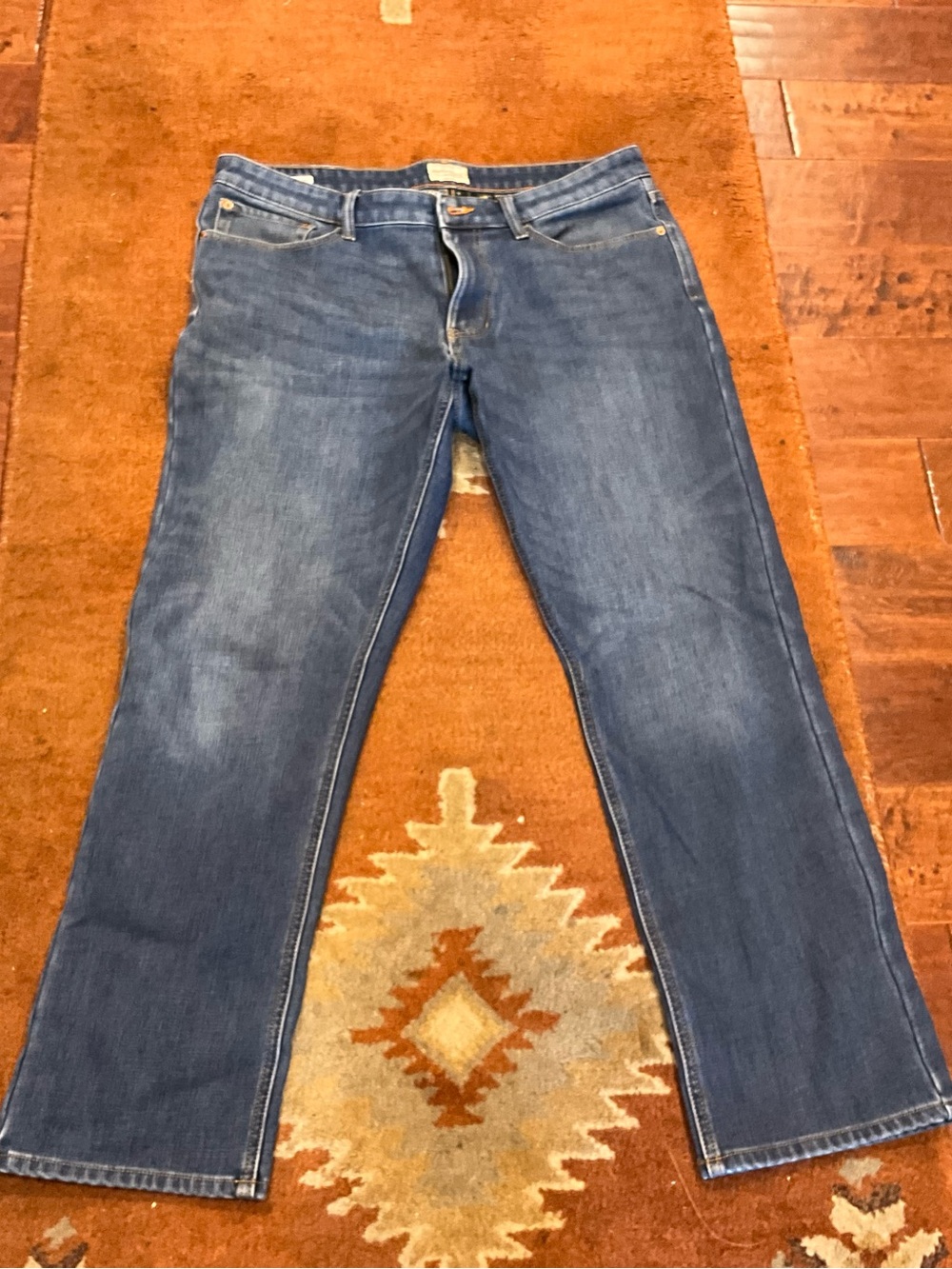 Weatherproof Men's Boot Cut Jeans in Medium Blue